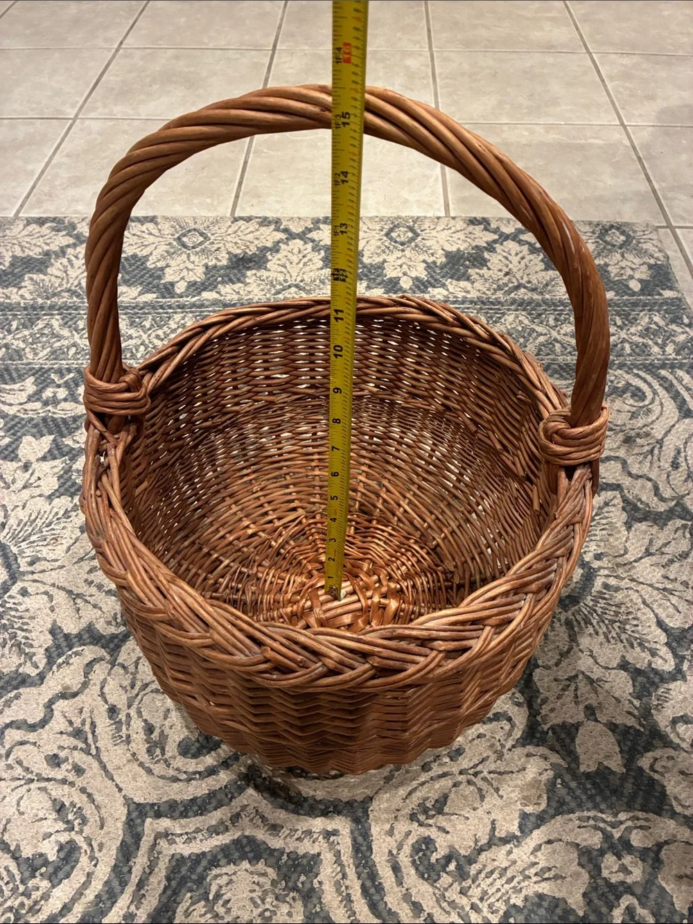 Wicker Basket with Handle